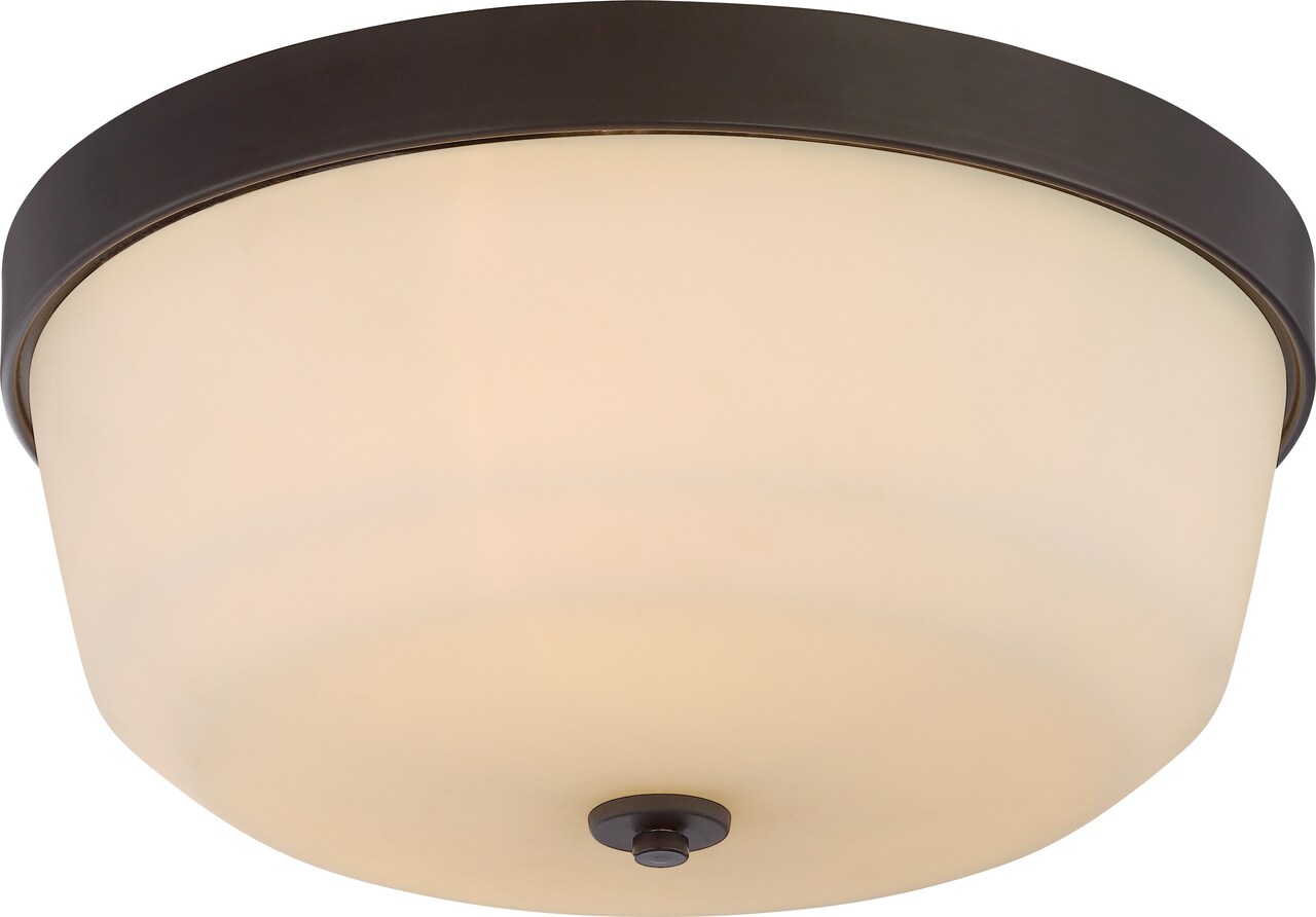 Laguna 3-Light Flush Mounted Light Fixture in Forest Bronze Finish
